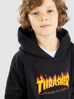 Thrasher Flame Kids Felpa con Cappuccio ID 643363 Blue Tomato